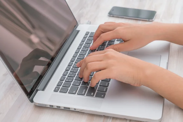 Depositphotos 111863894 Stock Photo Person Typing On Laptop Keyboard